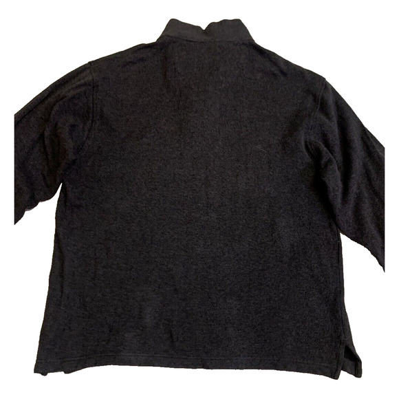 Arrow USA 1951 Sweater Mens Large 1/4 Zip Dark Grey Classic Mock Neck Pullover - Picture 4 of 11